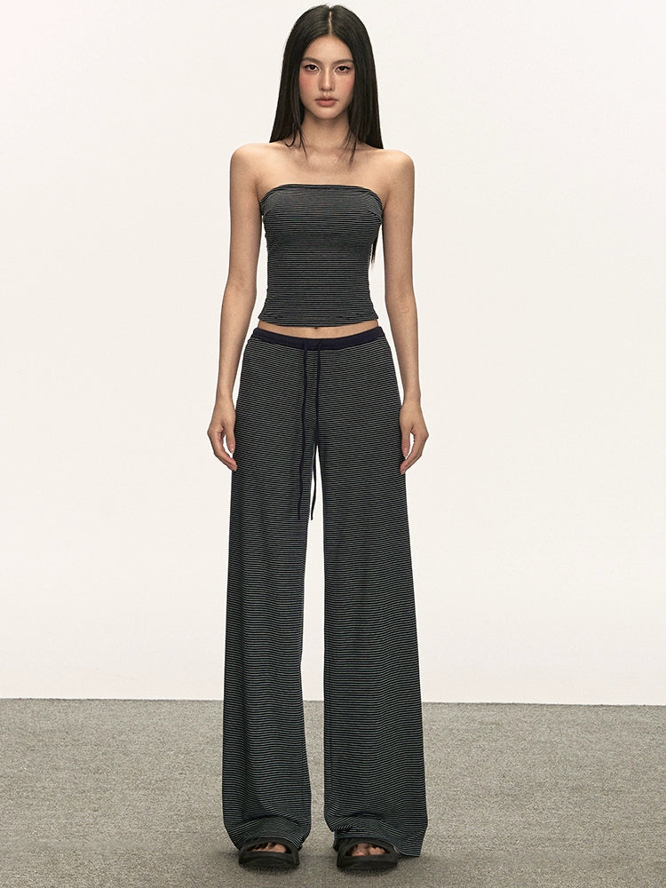 Anna Aneae Striped Casual Versatile Suit