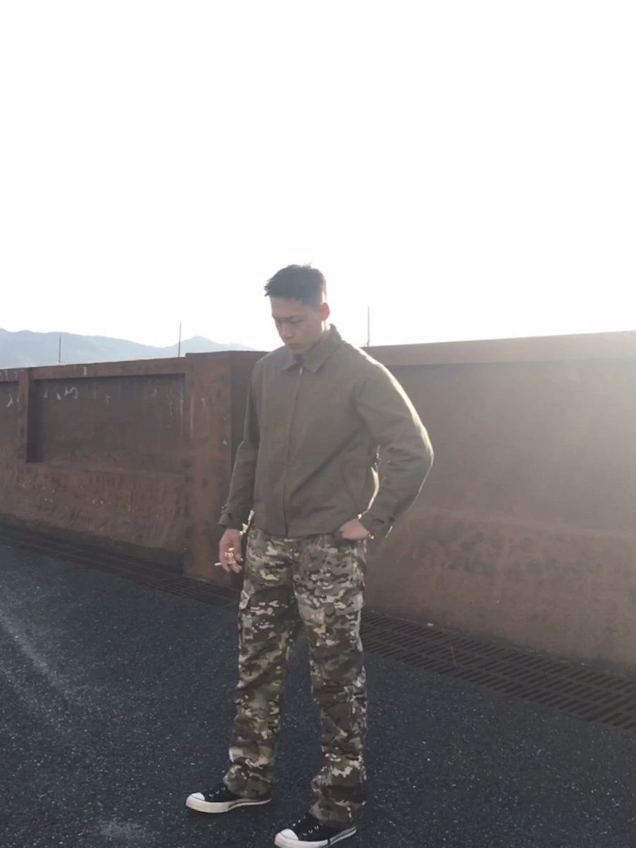 GTAL Camouflage Retro Loose Overalls