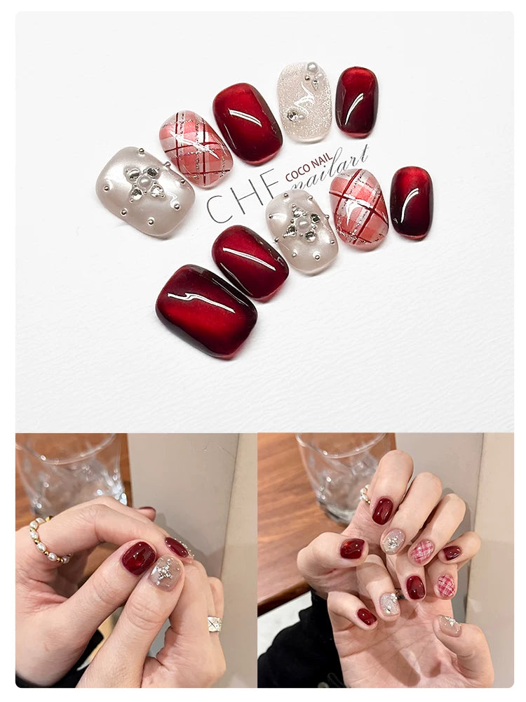 CoCo Light Luxury Premium Handmade Nail Art Wear Nail Art