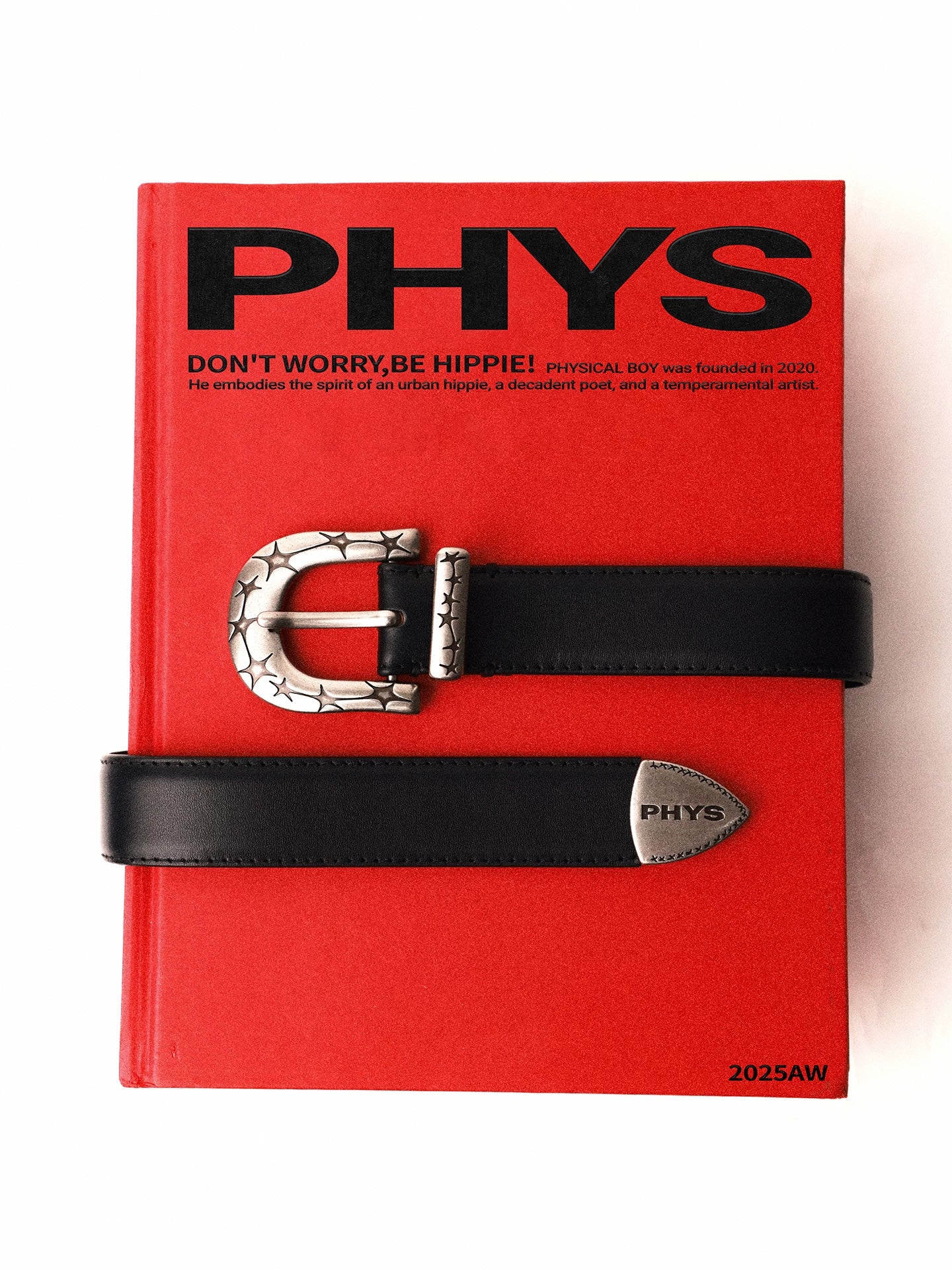 PHYS Tough and Wear-resistant First Layer Cowhide Star Horseshoe Belt