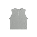 FUNKYFUN Versatile Henry Neck Loose Sleeveless Vest