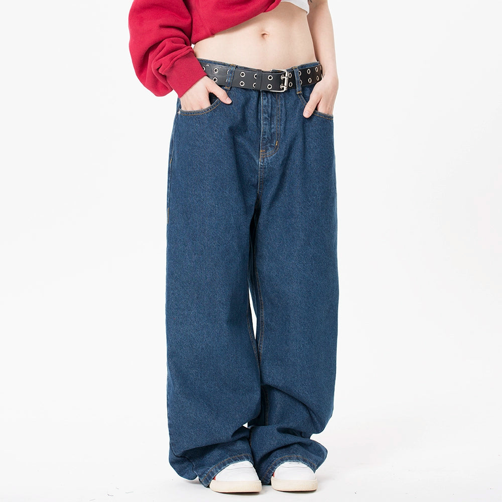 MMBBT Vintage Loose Drape Straight Jeans