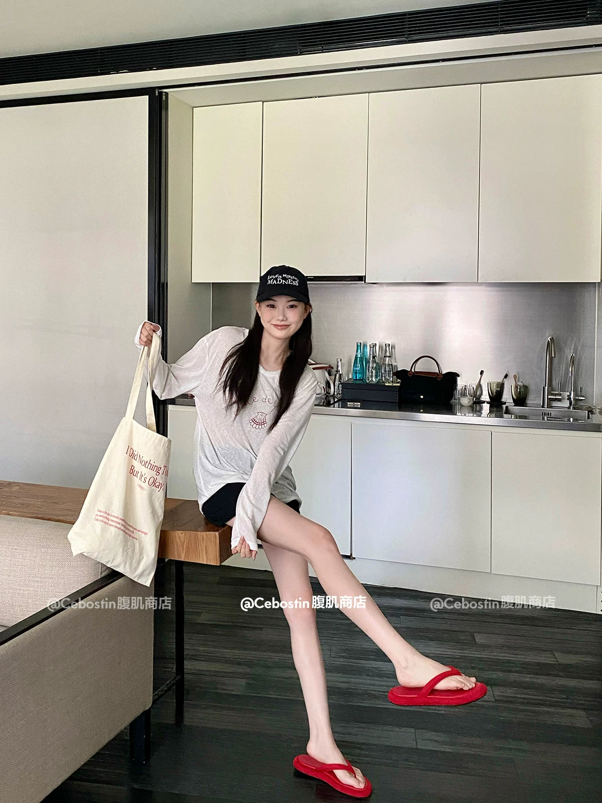 Cebostin Stomping Shit Feeling Vacation Wind Pinch Foot Beach Shoes