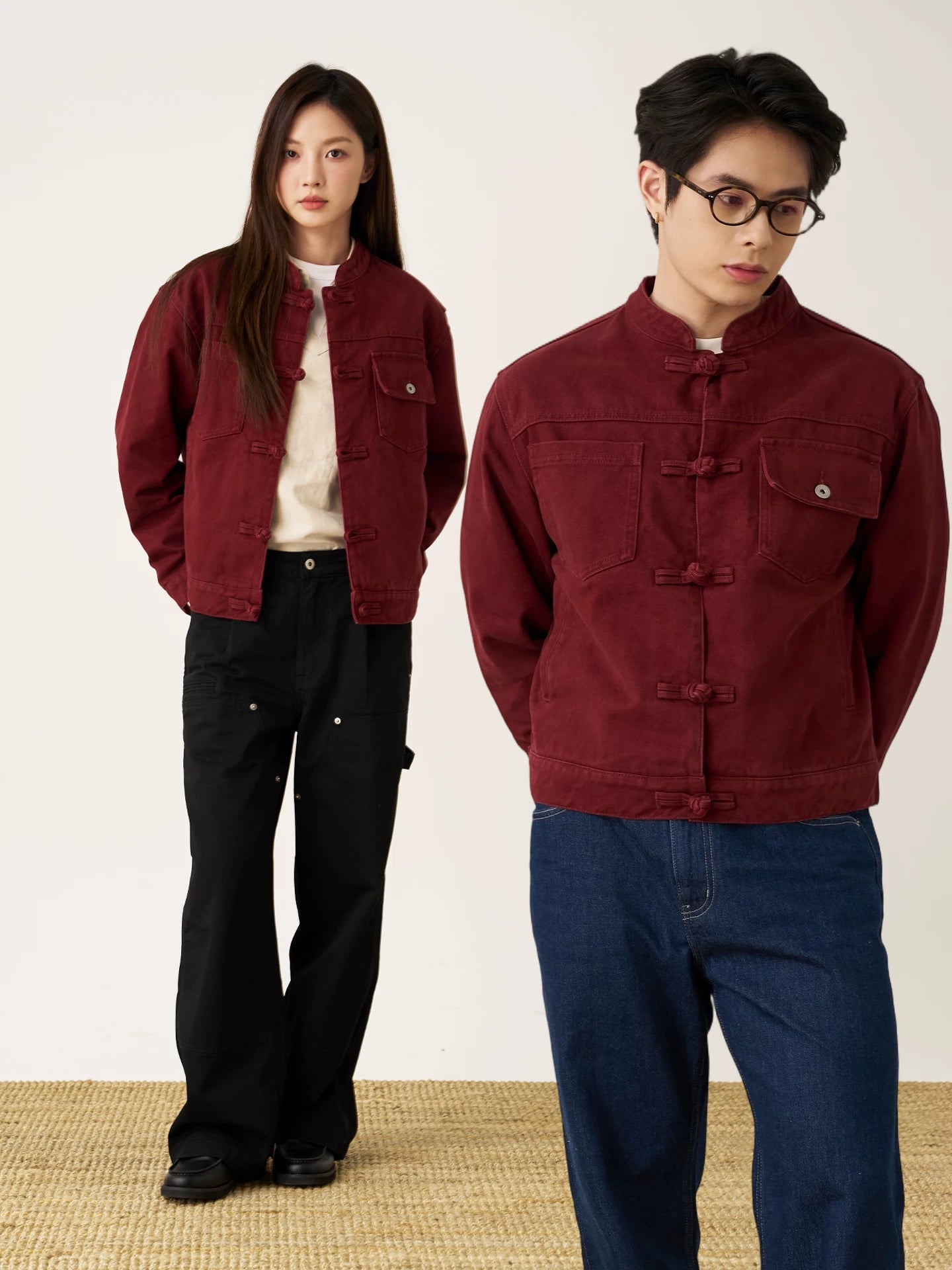 GOODLIVEABLE Vintage Button Casual Jacket