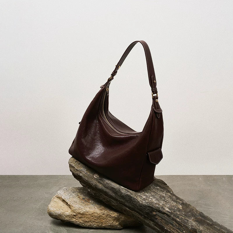 AVALEA Vintage Leather Shoulder Bag