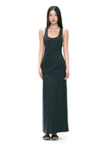 WITHMIN Sleeveless Pleated Vest Dress