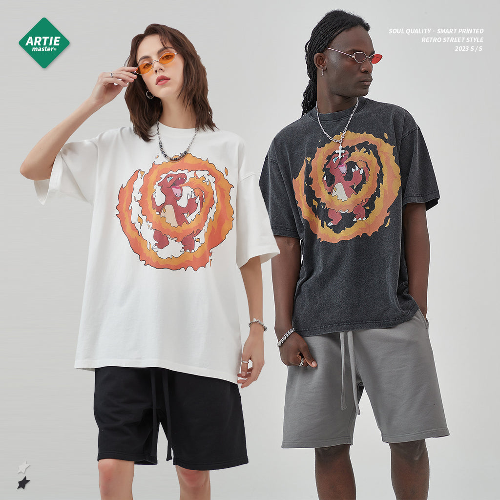 ARTIE Animation Cartoon Dragon Digital Printing Tee