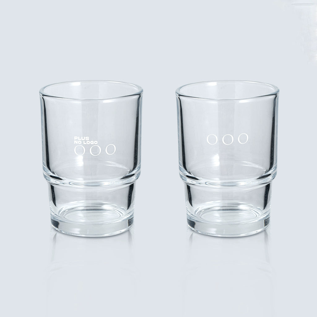 PLUS NO LOGO Transparent Glass Cold Drink Hot Drink Coffee Cup