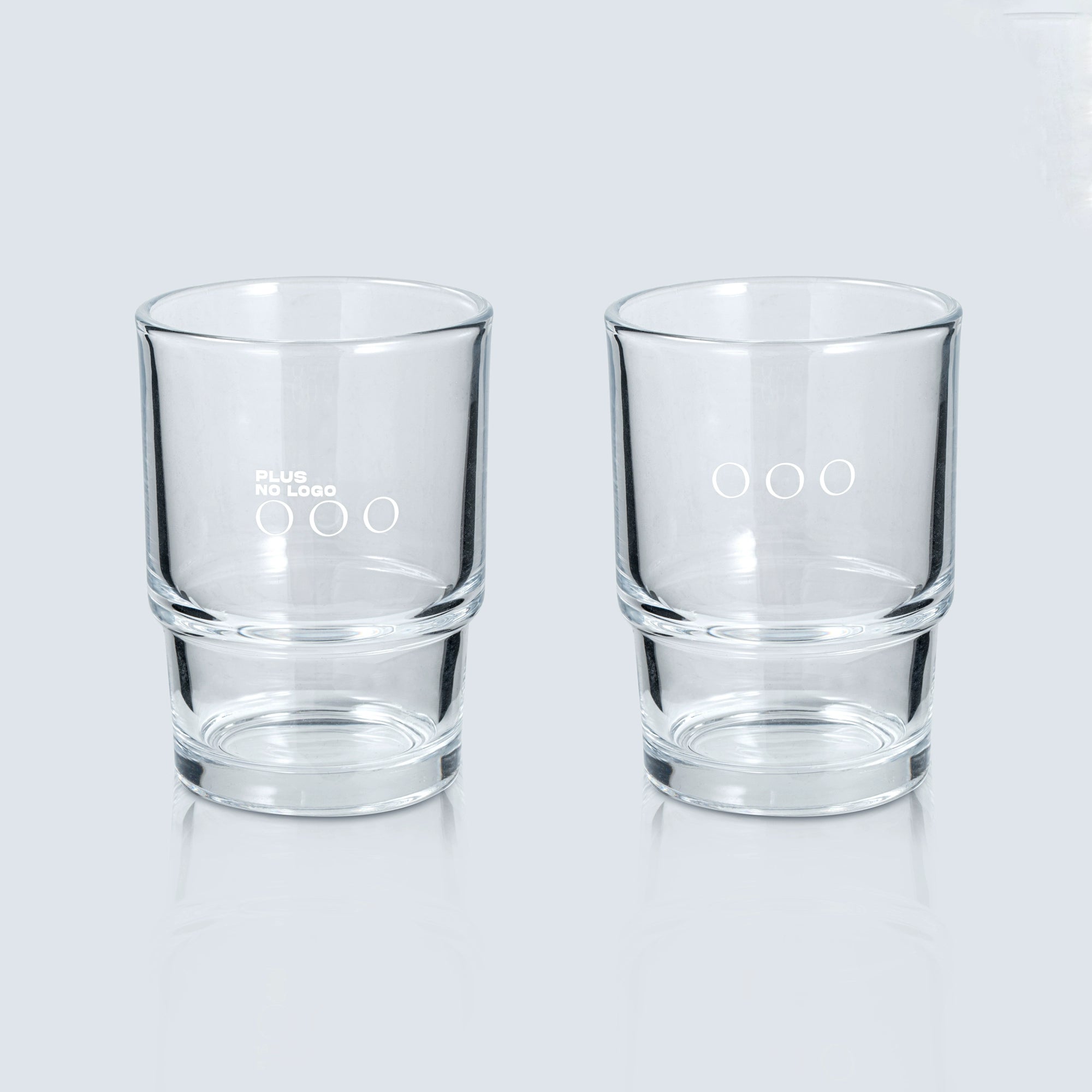 PLUS NO LOGO Transparent Glass Cold Drink Hot Drink Coffee Cup