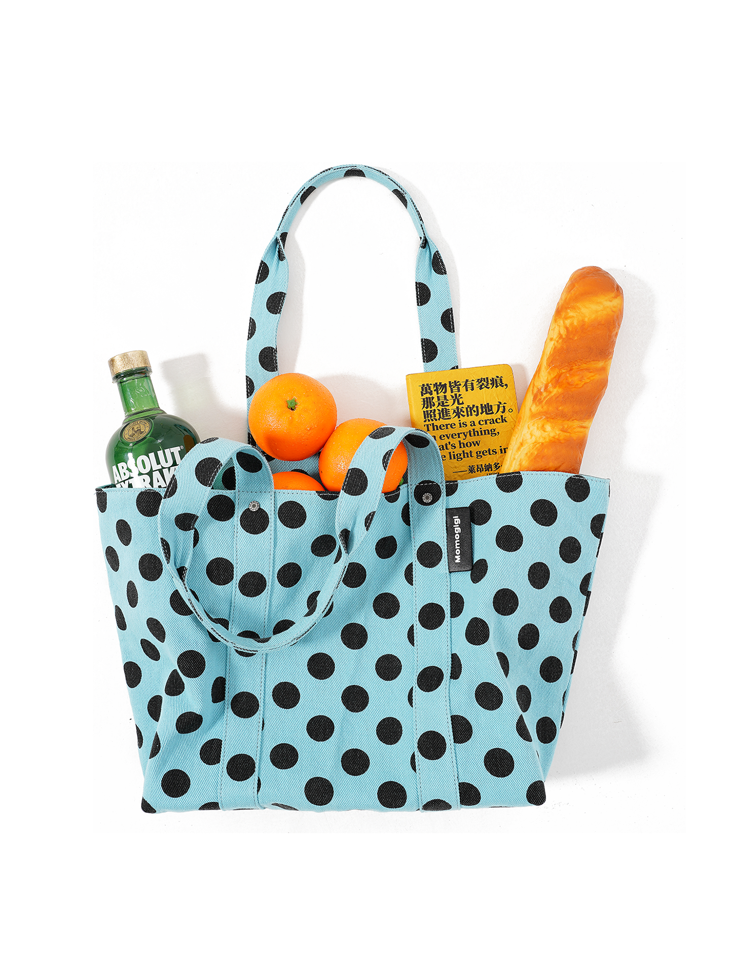 Momogigi Vintage Polka Dot Large Capacity Tote Bag