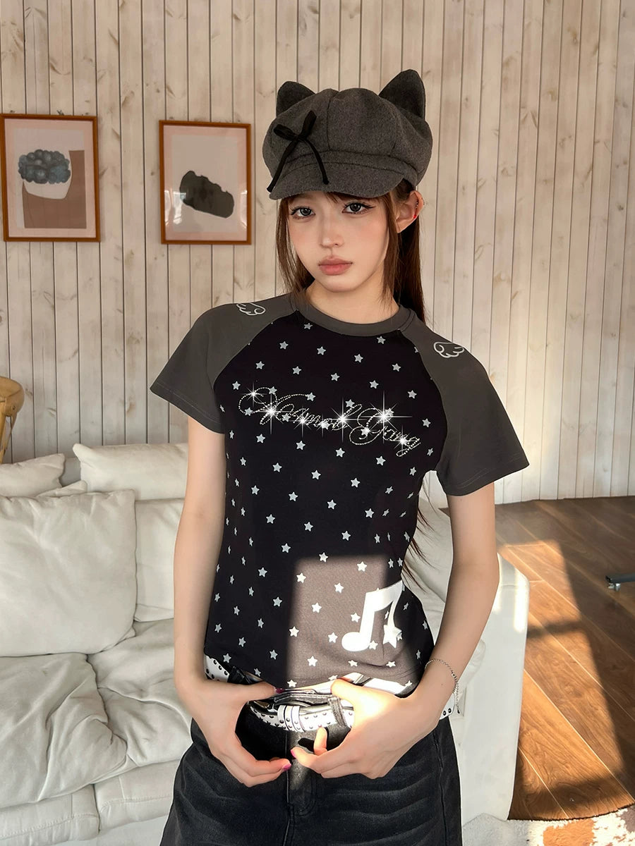 404MOB 3D Hot Drill Full Print Wing Front Shoulder Tee