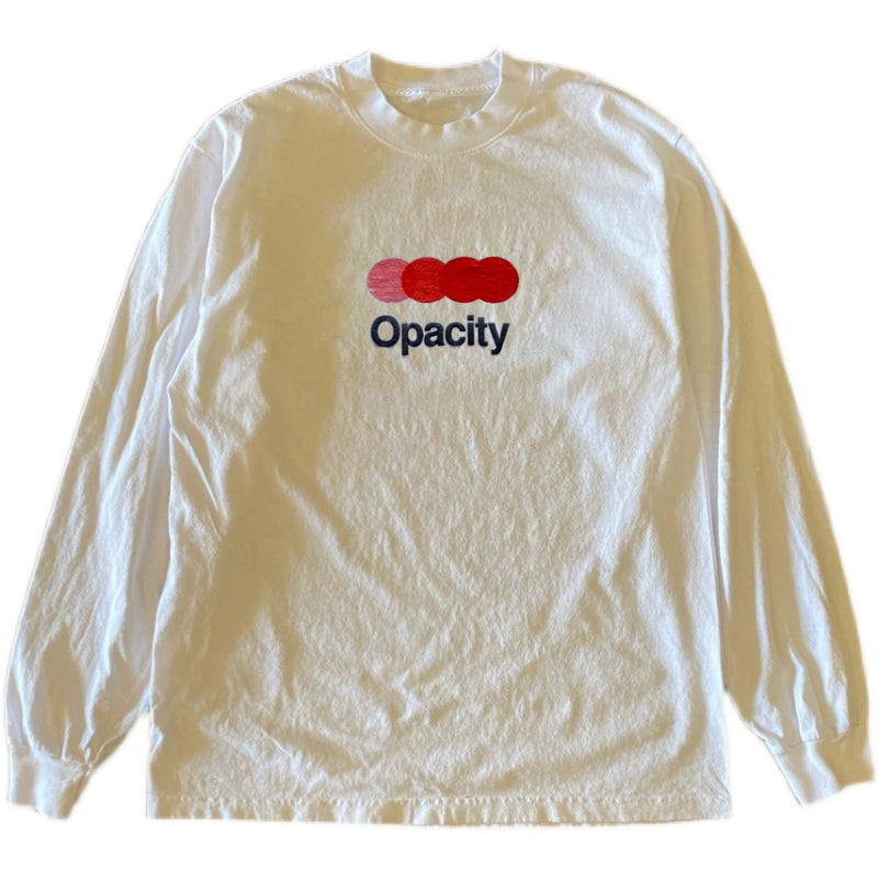 Wang Youbing Studio! Opacity 220g 100% Cotton Long Sleeve Tee
