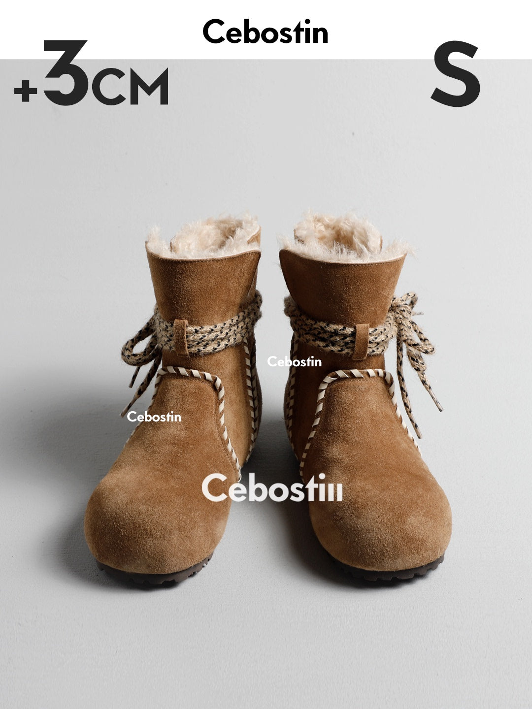 Cebostin Cow Velvet Thermal Boots