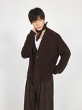 Stay The Night Thick Knit V-neck Sweatercardigan