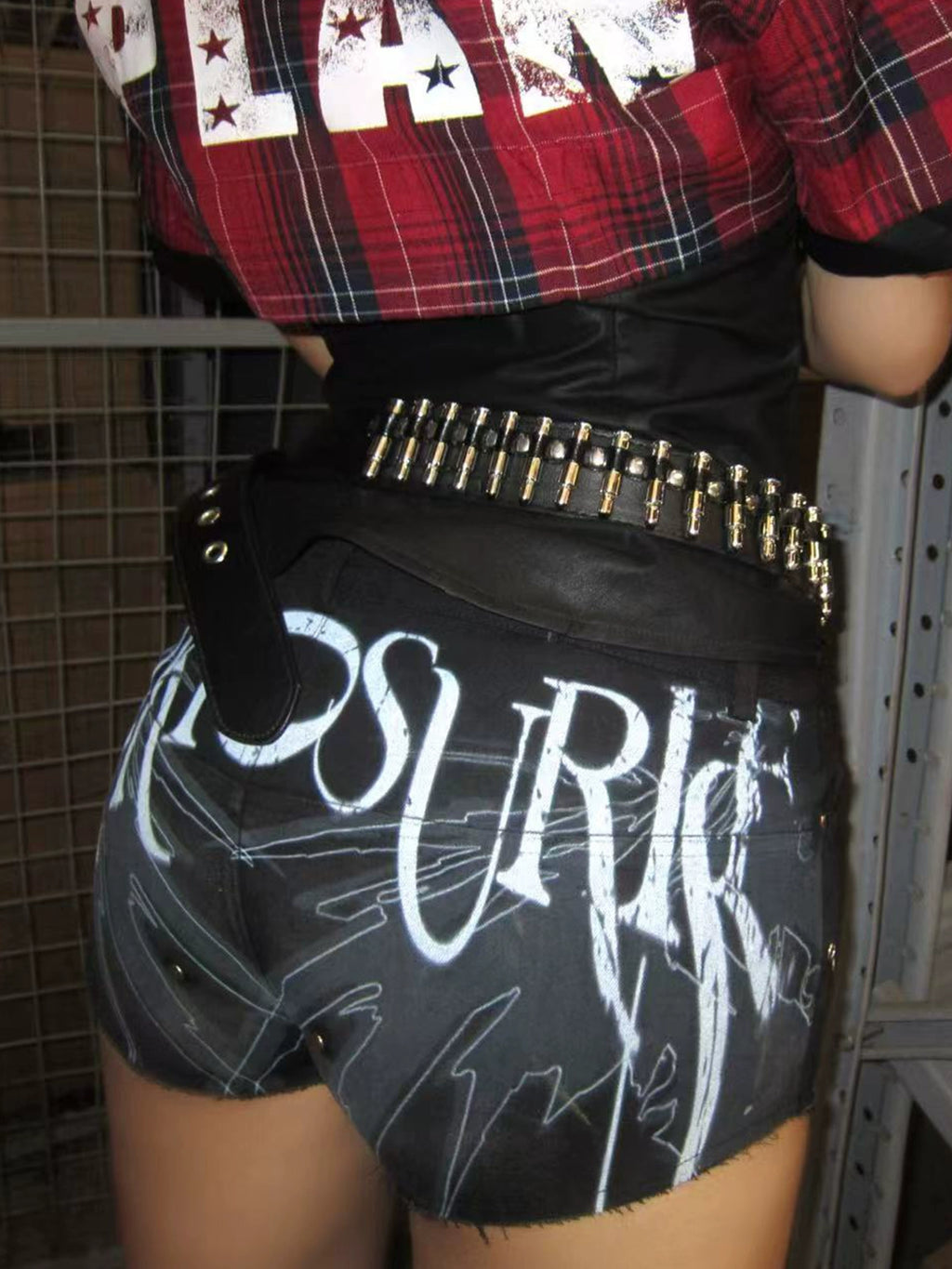 PAIKI Devil Wings Printed Mid-rise Super Shorts