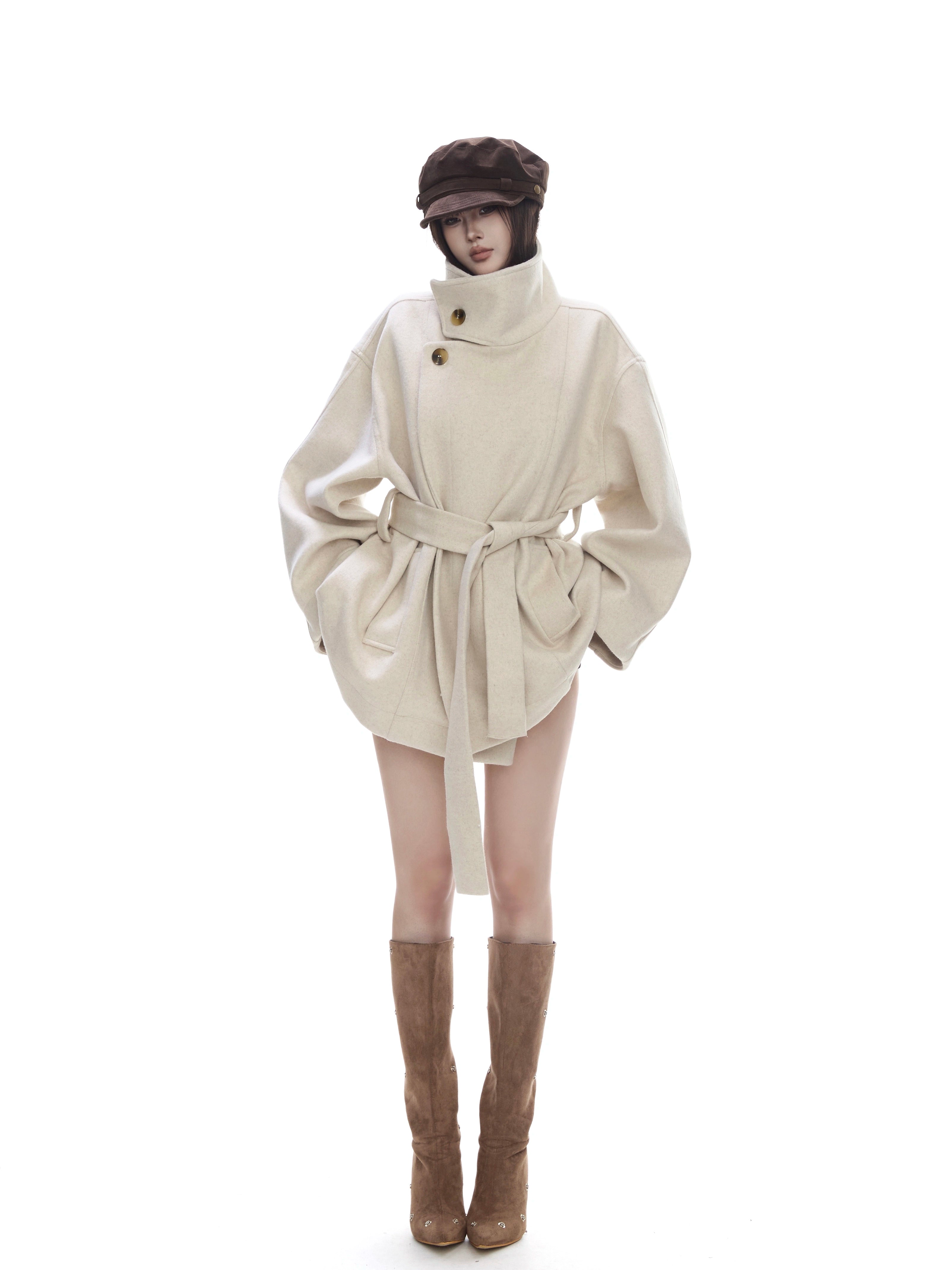 WITHMIN Loose and Thin Woolen Jacket