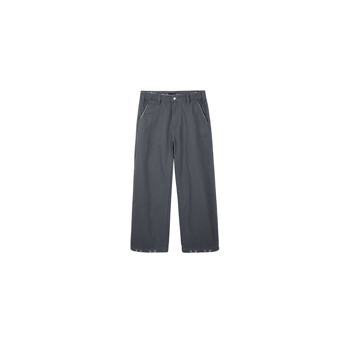 PLUS NO LOGO Washed and Old Loose Straight-leg Pants