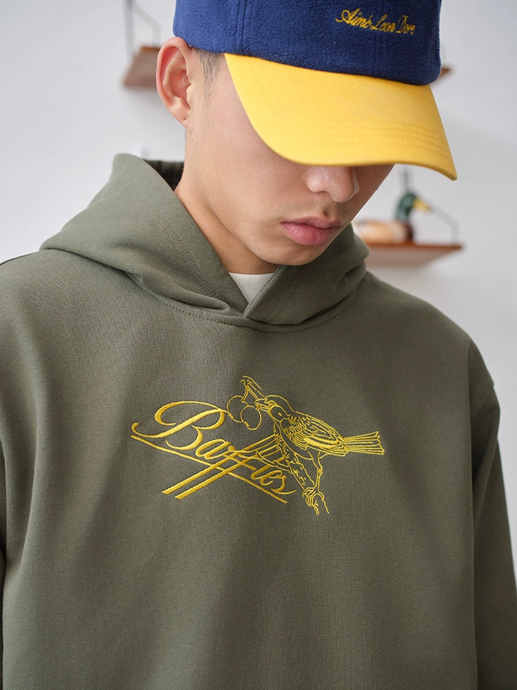 Battles Skylark Embroidered Hooded Sweater