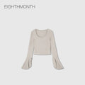 EIGHTHMONTH Skin-friendly and Breathable Square Collar Short Long Sleeves