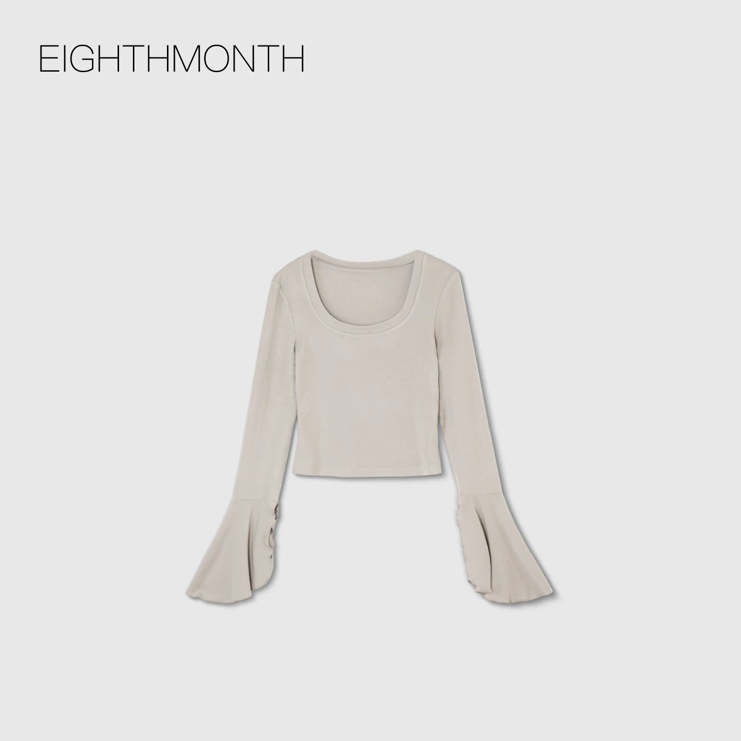 EIGHTHMONTH Skin-friendly and Breathable Square Collar Short Long Sleeves