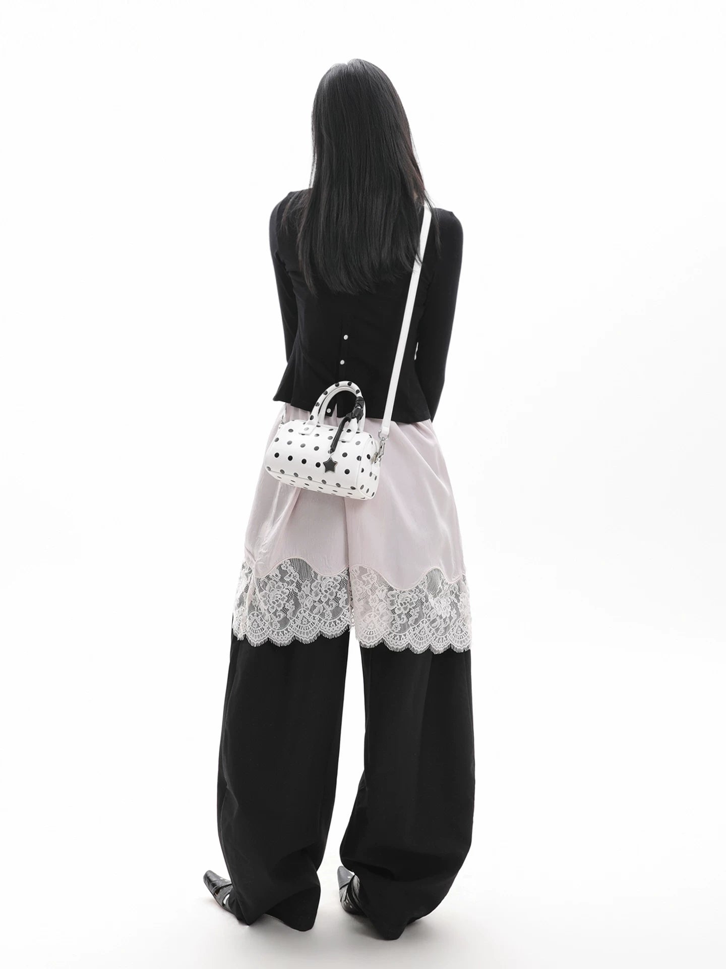 JANDRESS Star Polka Dot Messenger Bag