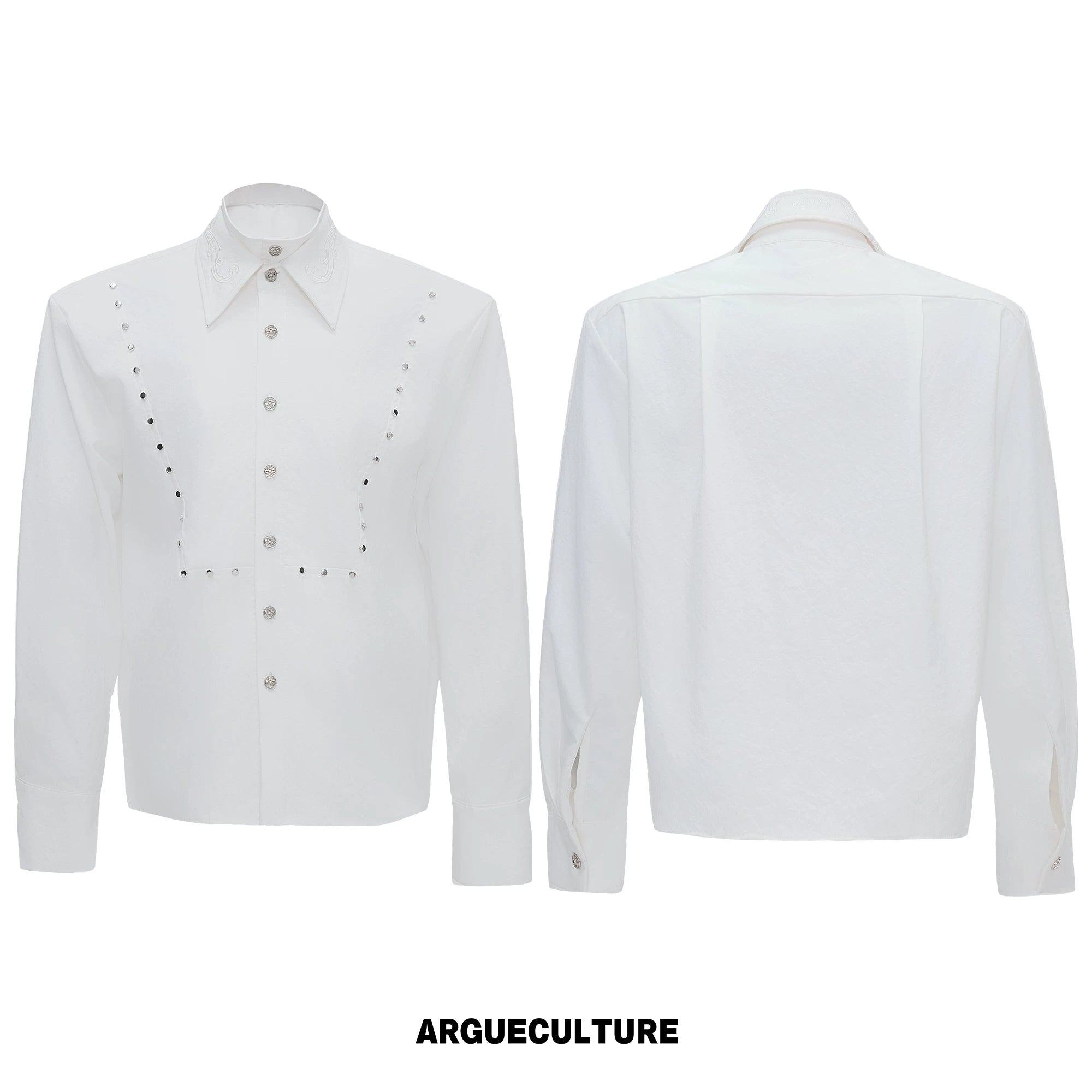 ArguECulturE Embroidered Fake Two-piece Shirt