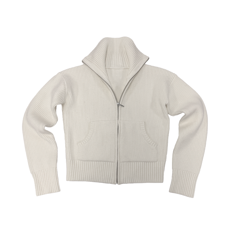 JCAESAR WOMEN Pit Strip Thick Pit Strip Micro Slim-fit Knitted Cardigan