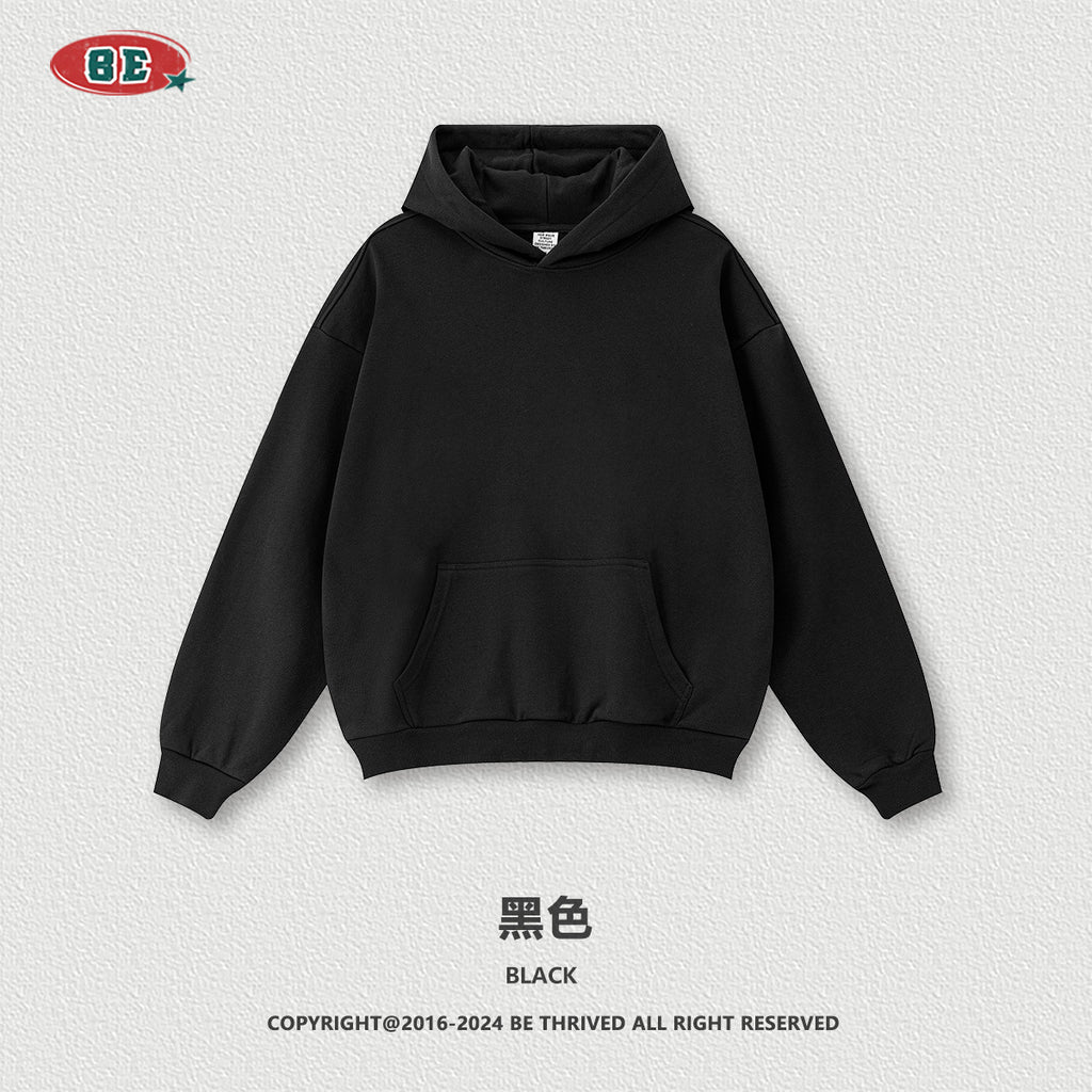 BE Hooded Pullover Loose Sweater