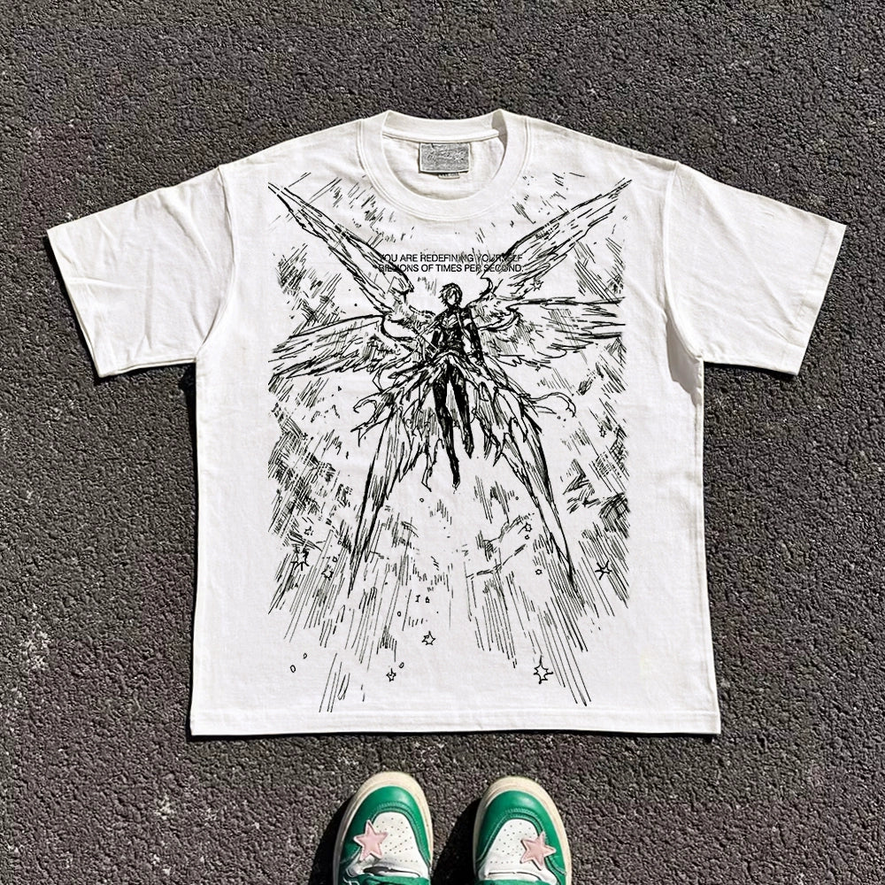 (Clearance) Wang Youbing Studio! WINGS 260g 100% Cotton Tee