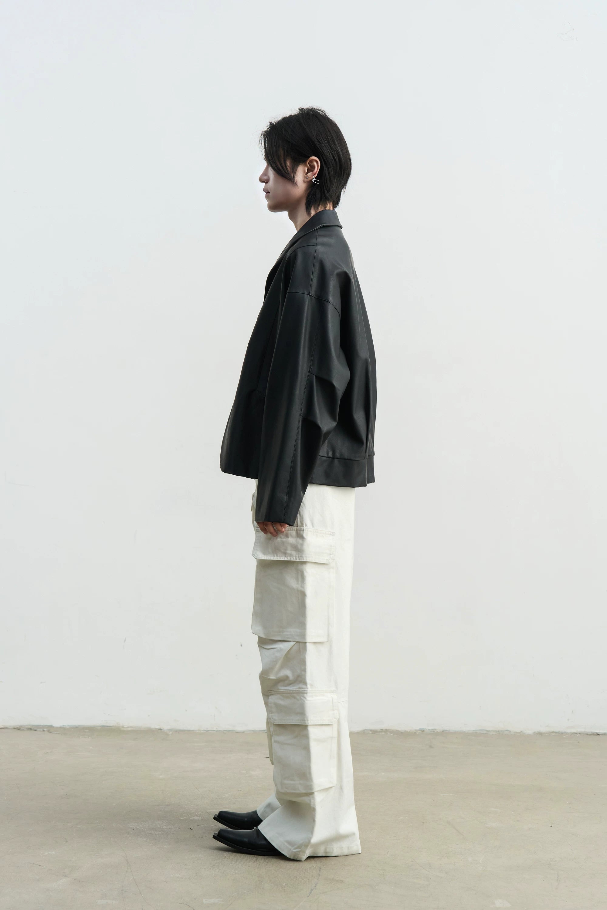 SOUTHFISH Loose Straight and High Casual Trousers
