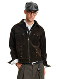 MADWITCH Vintage Rivet Suede Jacket