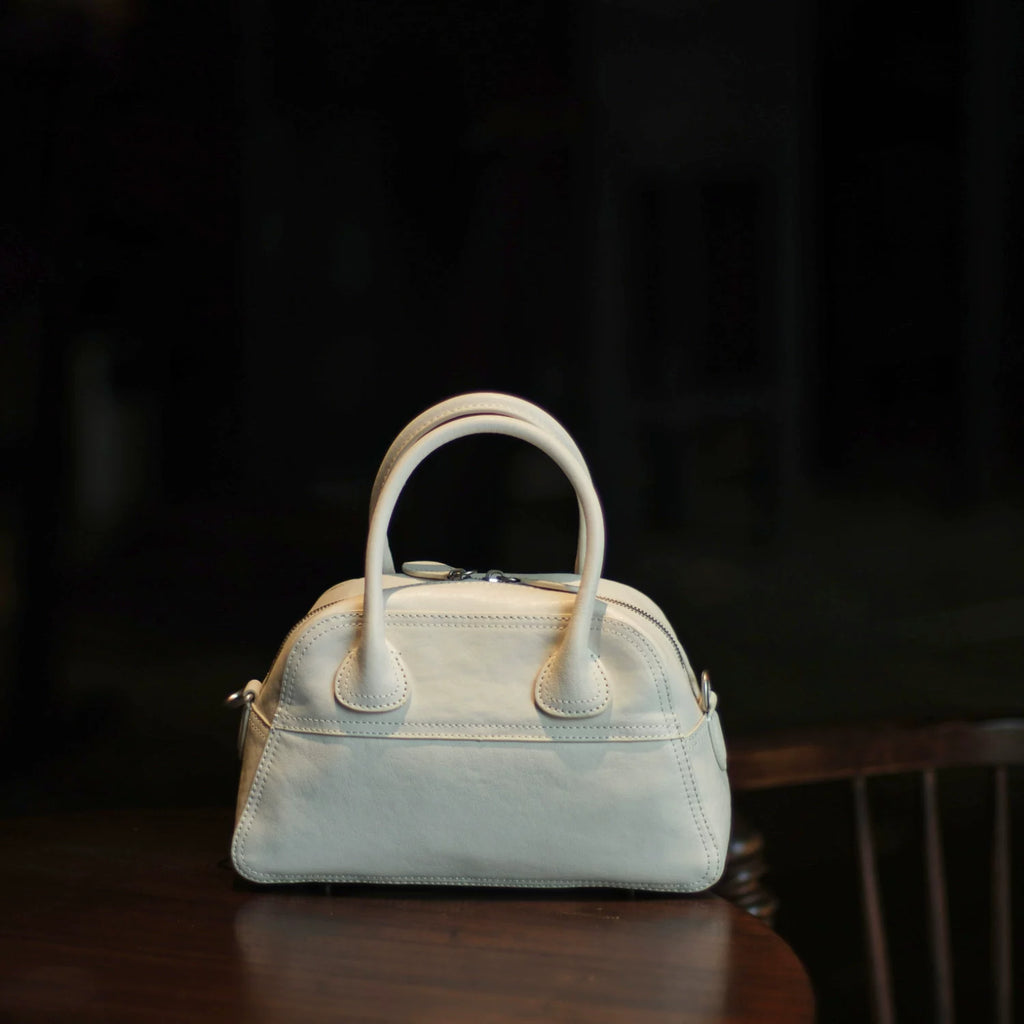 EZRO Simple and Versatile Leather Handbag