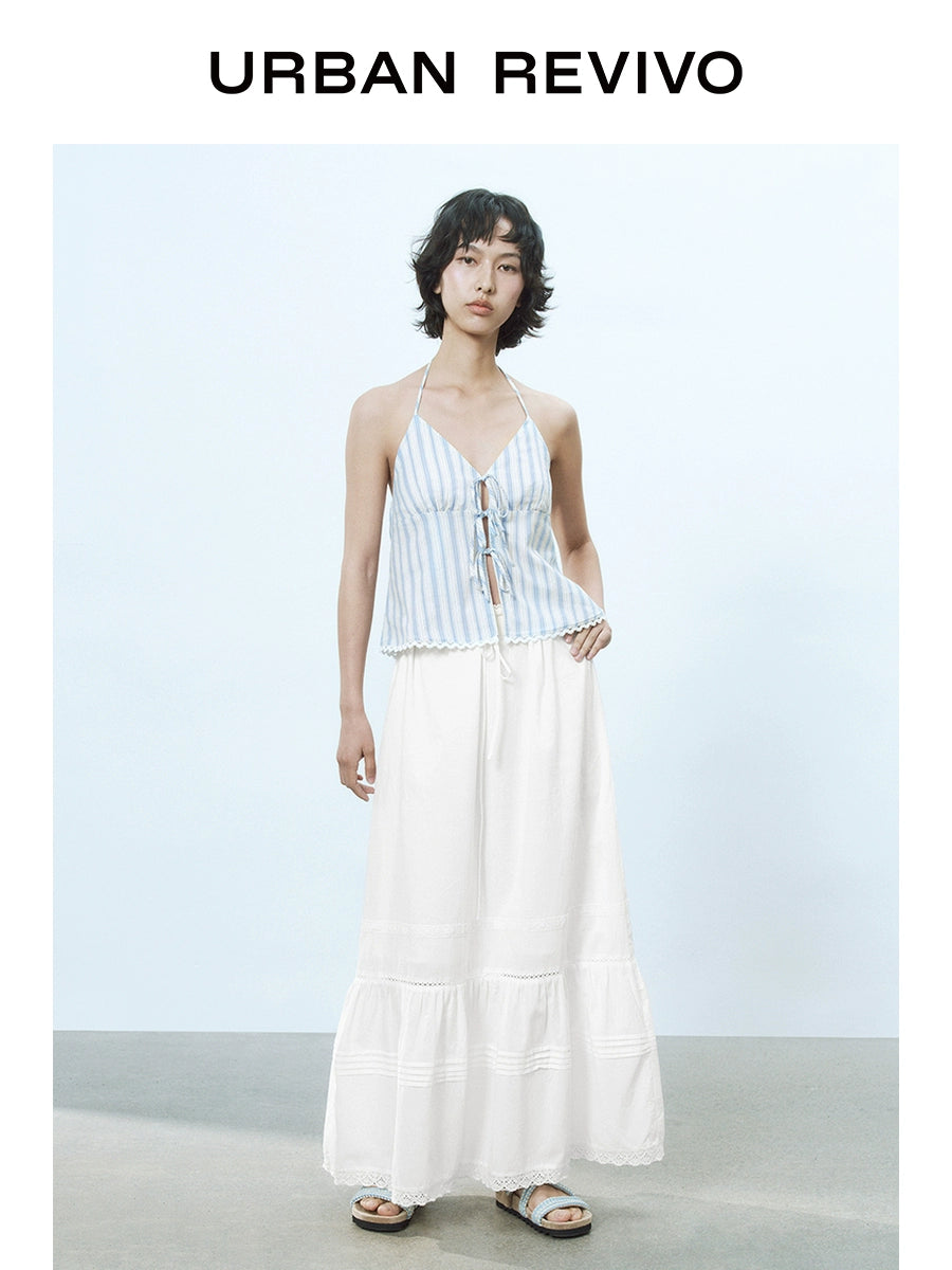 URBAN REVIVO Wave Striped Neck Sling