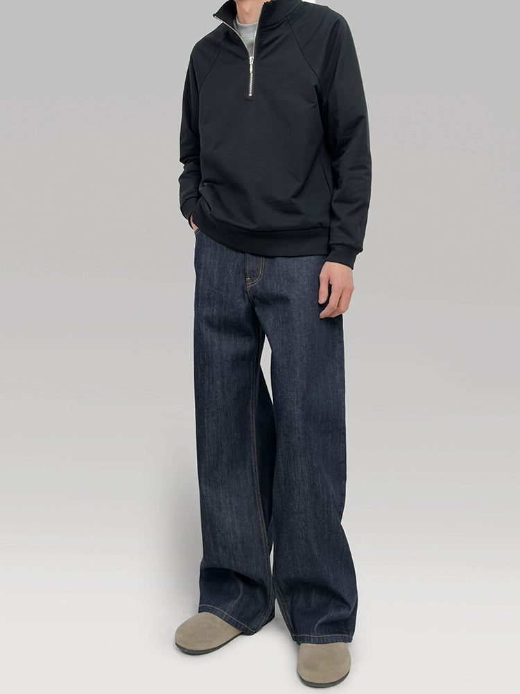 PLUS NO LOGO Loose Straight Primary Color Jeans