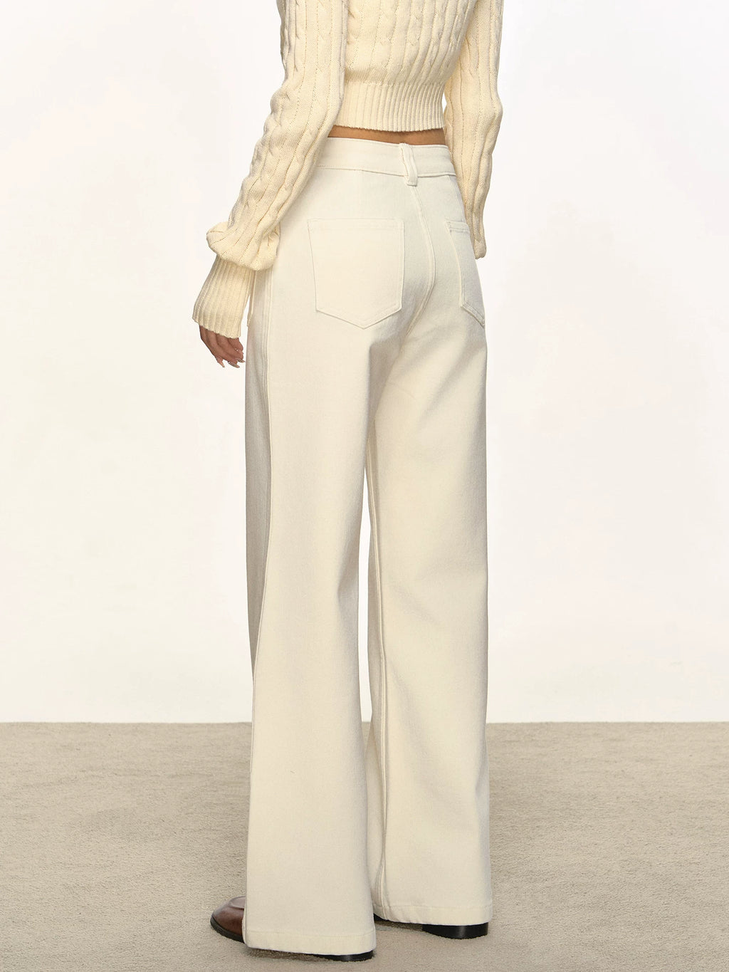 Anna Aneae Straight Wide-leg Casual Trousers