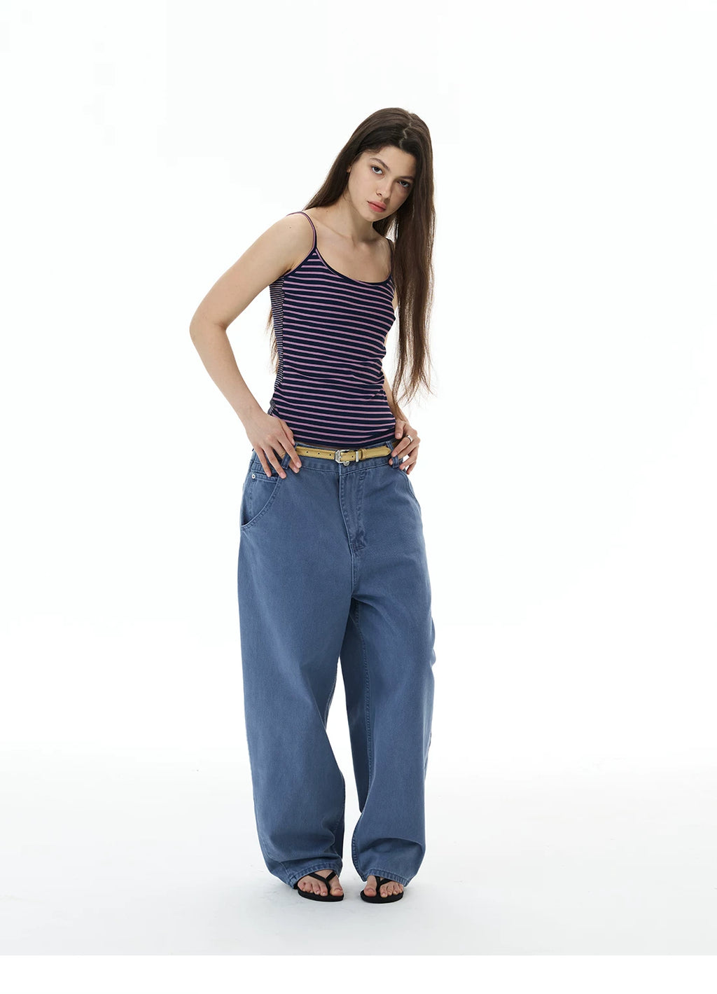 WLNEXT Striped Slim Fit Vest