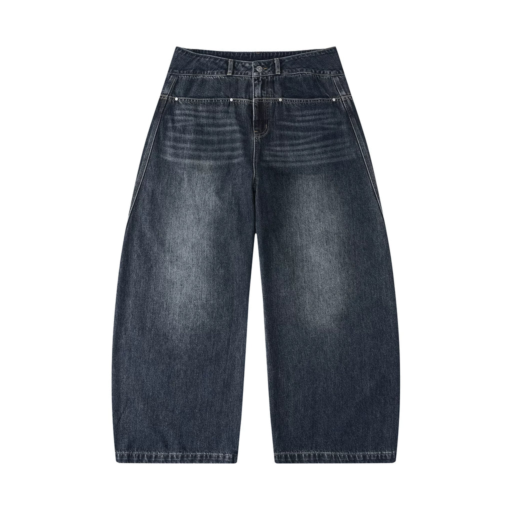 LR MADE Contrast Rivet Scimitar Jeans