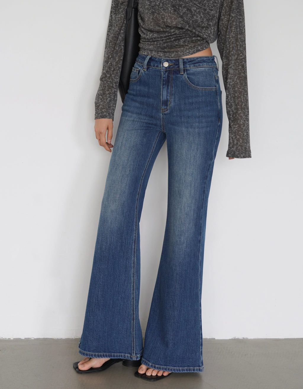 EIGHTHMONTH High Waist Skinny Wide Leg Jeans