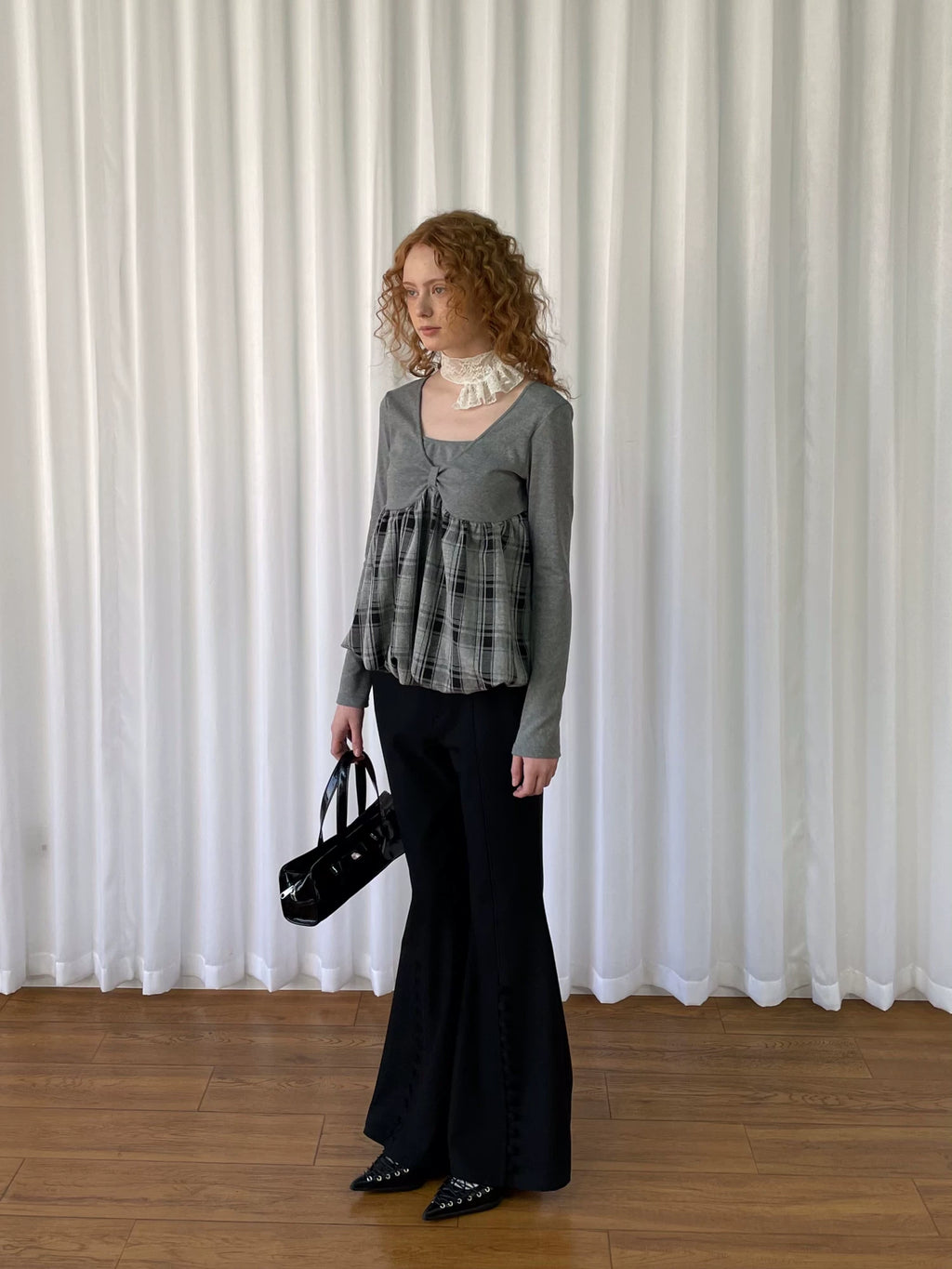 Loosesmell Skinny Premium Drape Wide Leg Pants Floor-mopping Pants