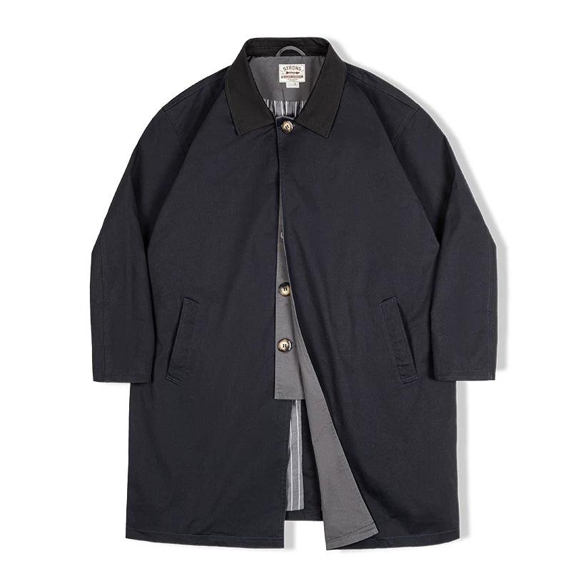 Madden Balmacaan Windbreaker Long Thin Coat