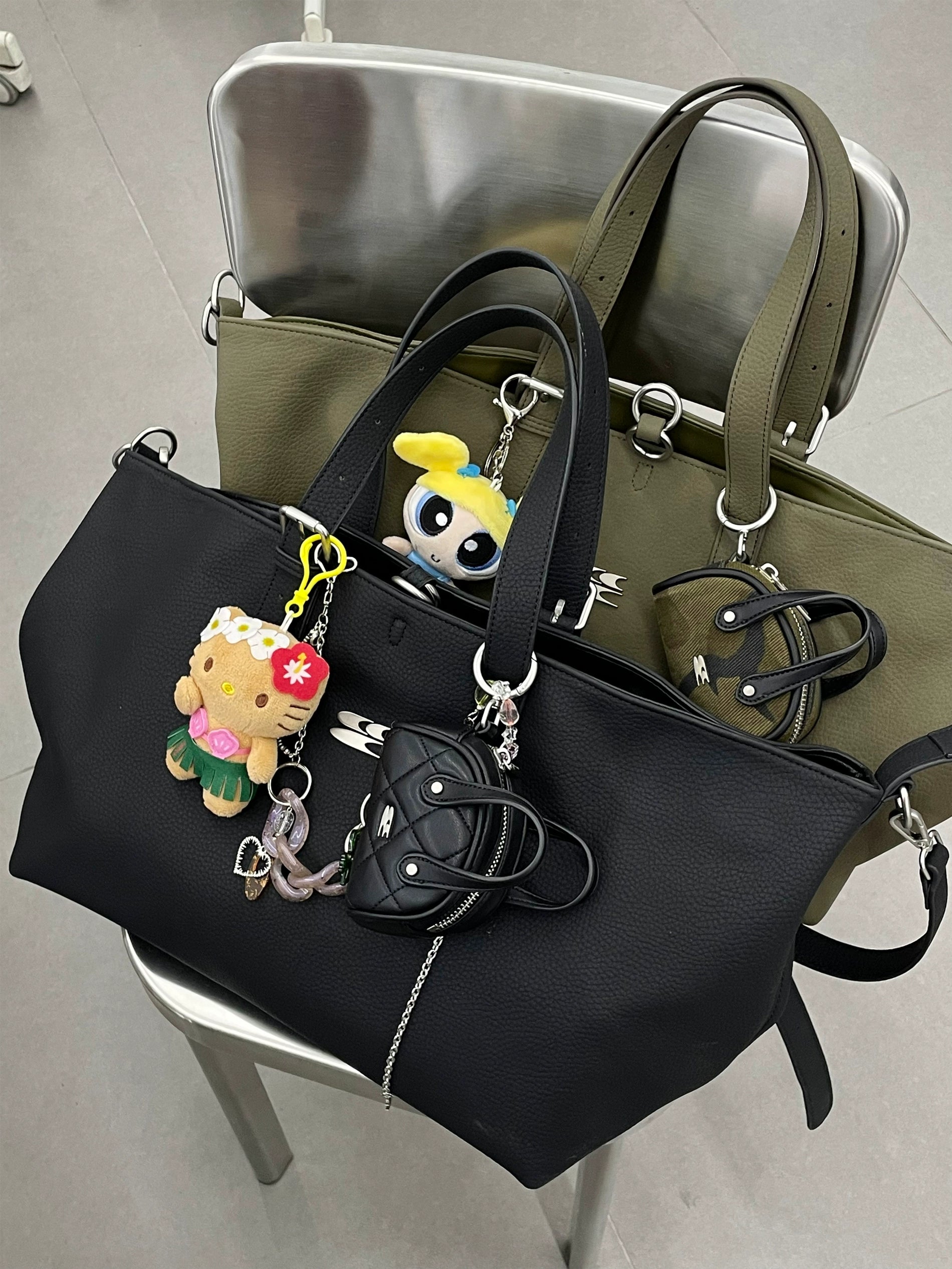 CryingCenter Textured Leather Bag Soft Textured Messenger Bag