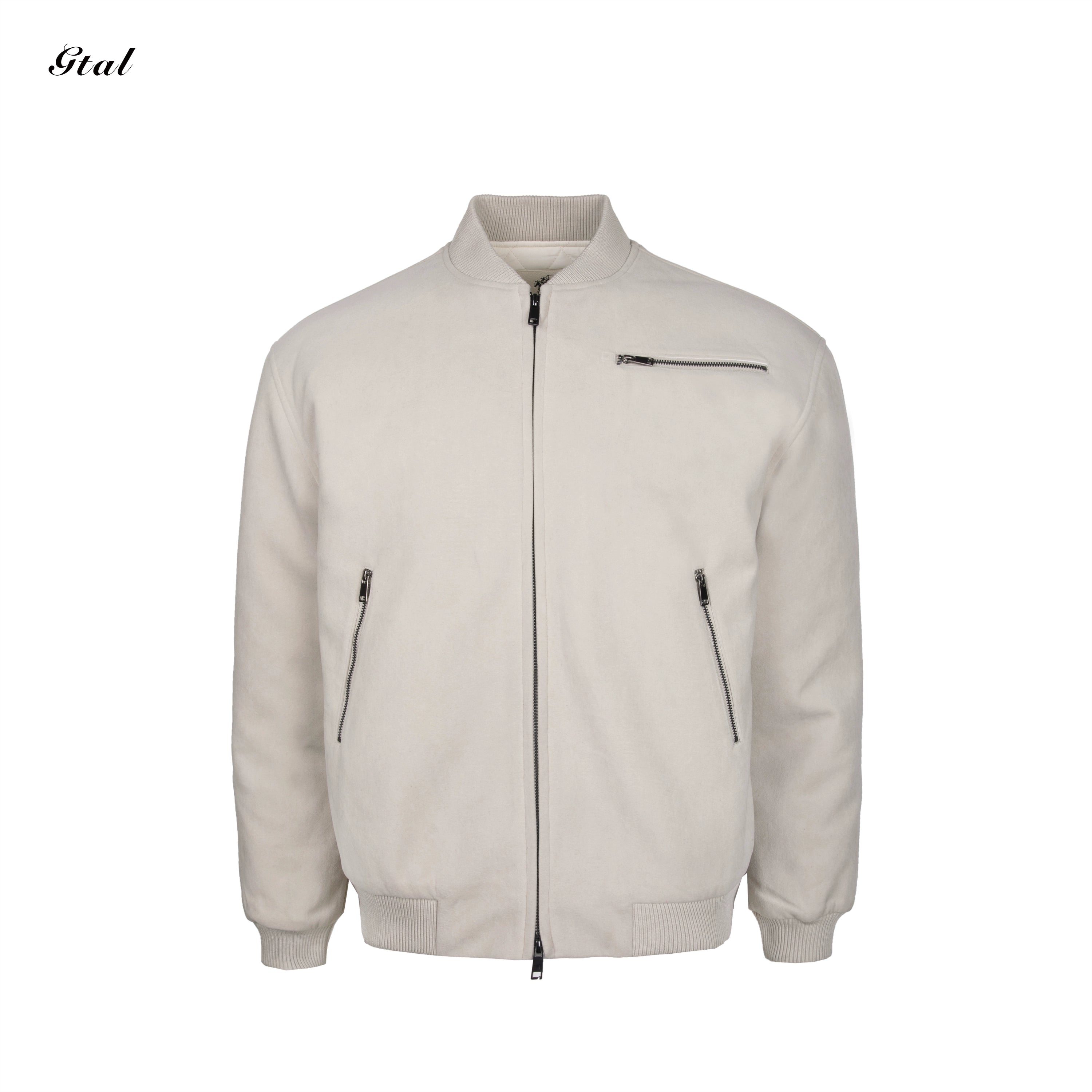 GTAL Casual High-luxury Imitation Suede Baseball Jersey