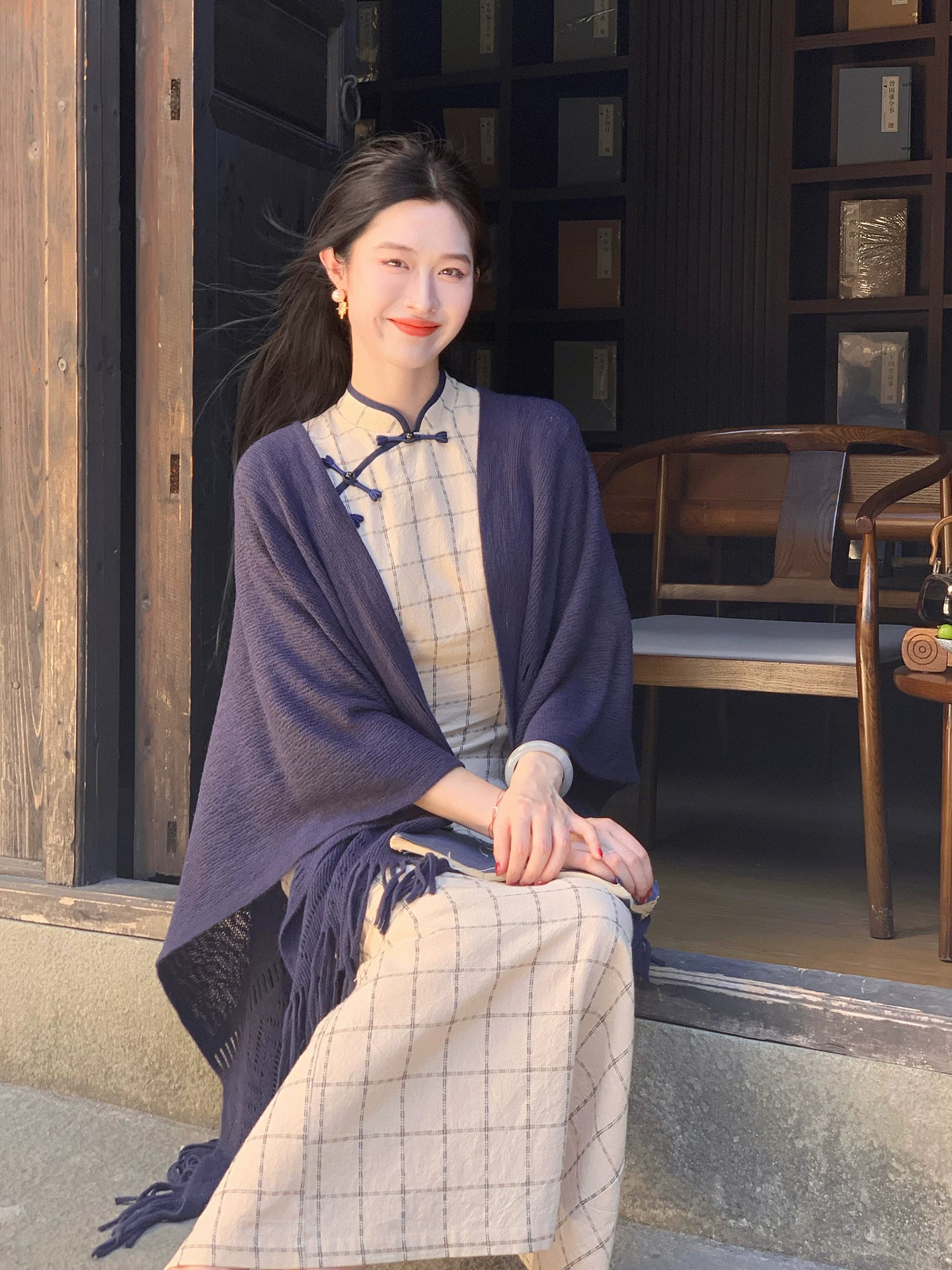 ZIHE Knitted Versatile Long Shawl
