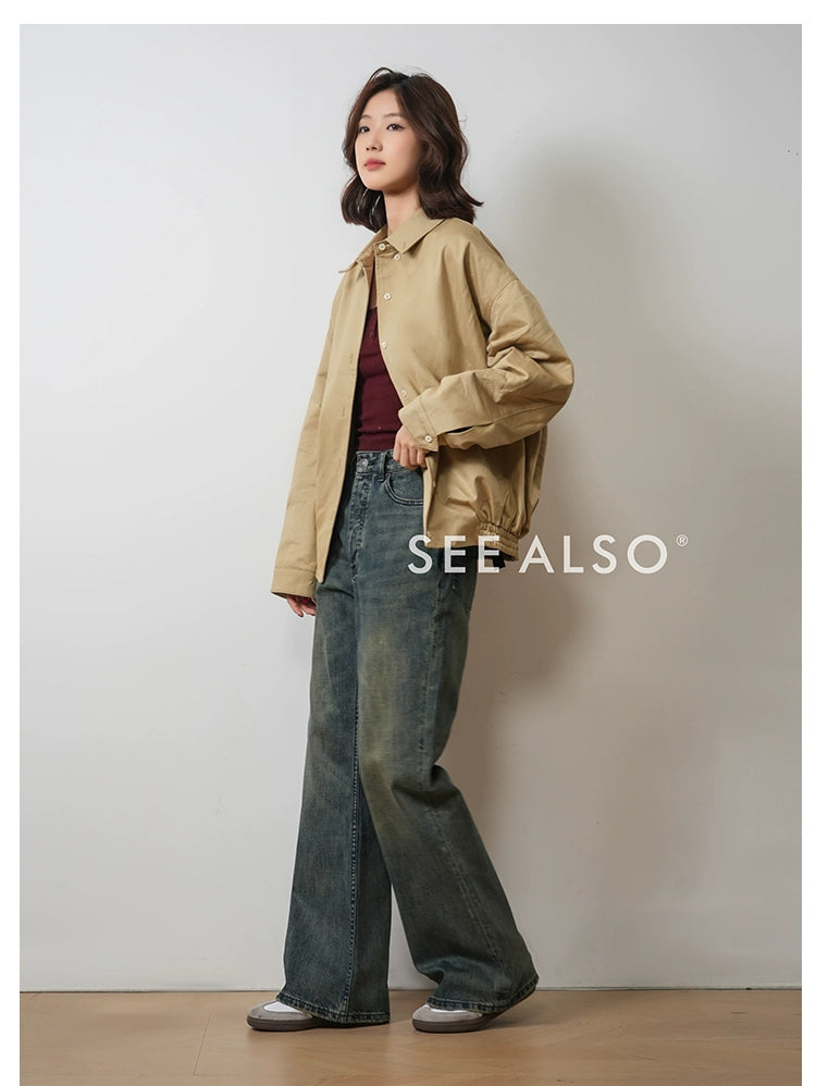 SEE ALSO Straight-leg Denim Trousers