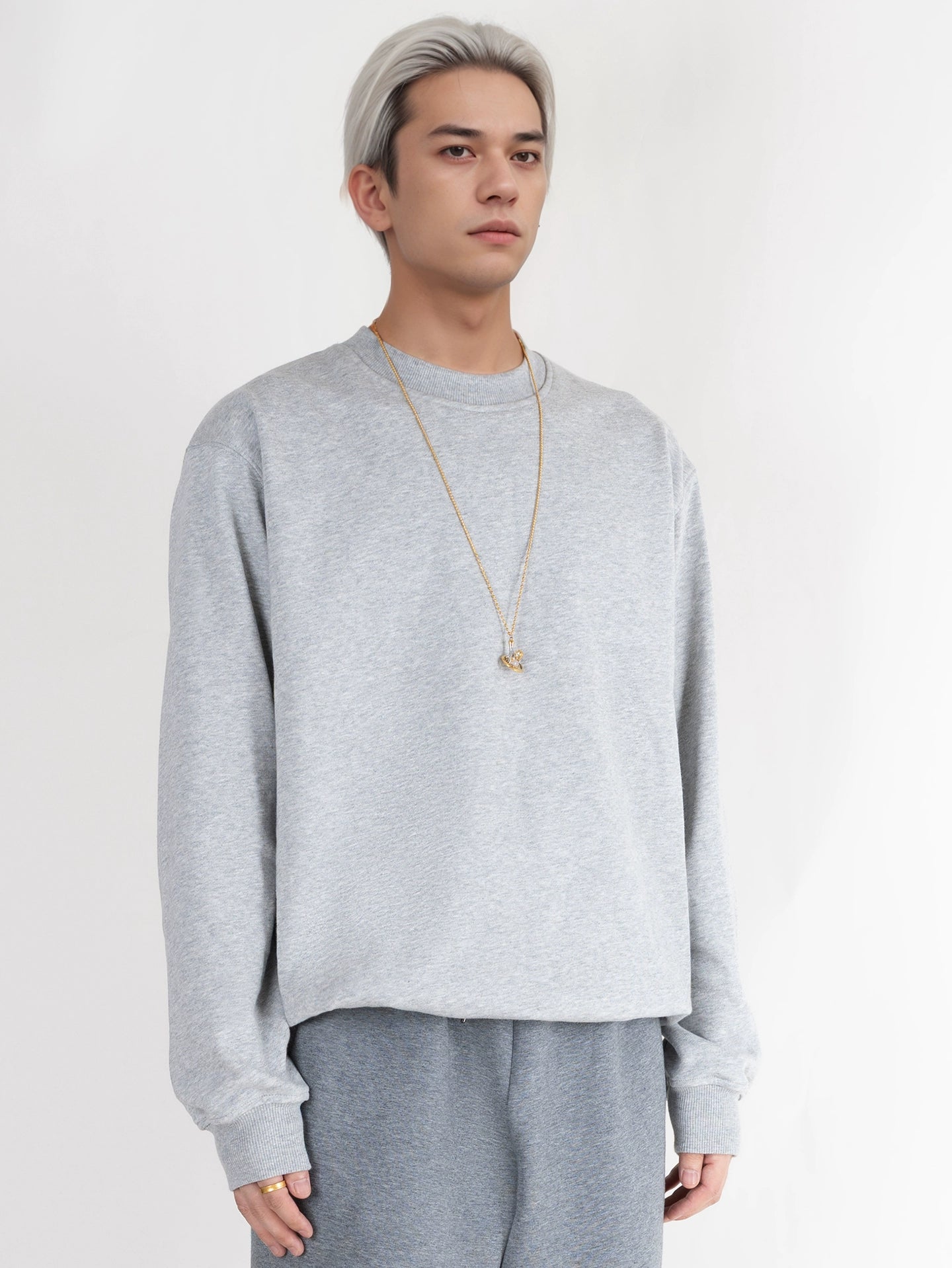 PERDU Crew Neck Pullover Casual Sweater