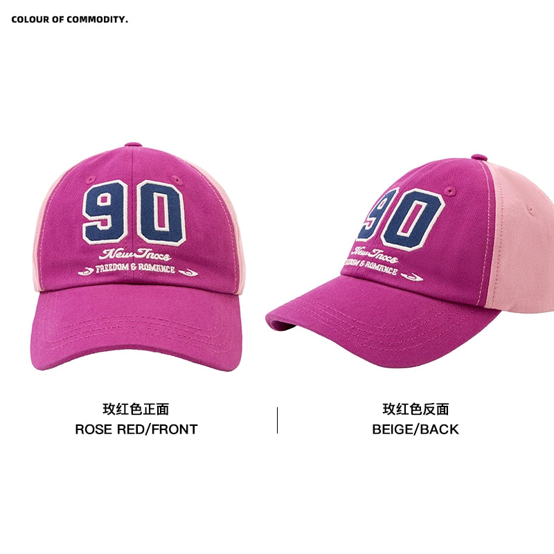 NewJNXS Contrasting Color Digital Logo Baseball Cap