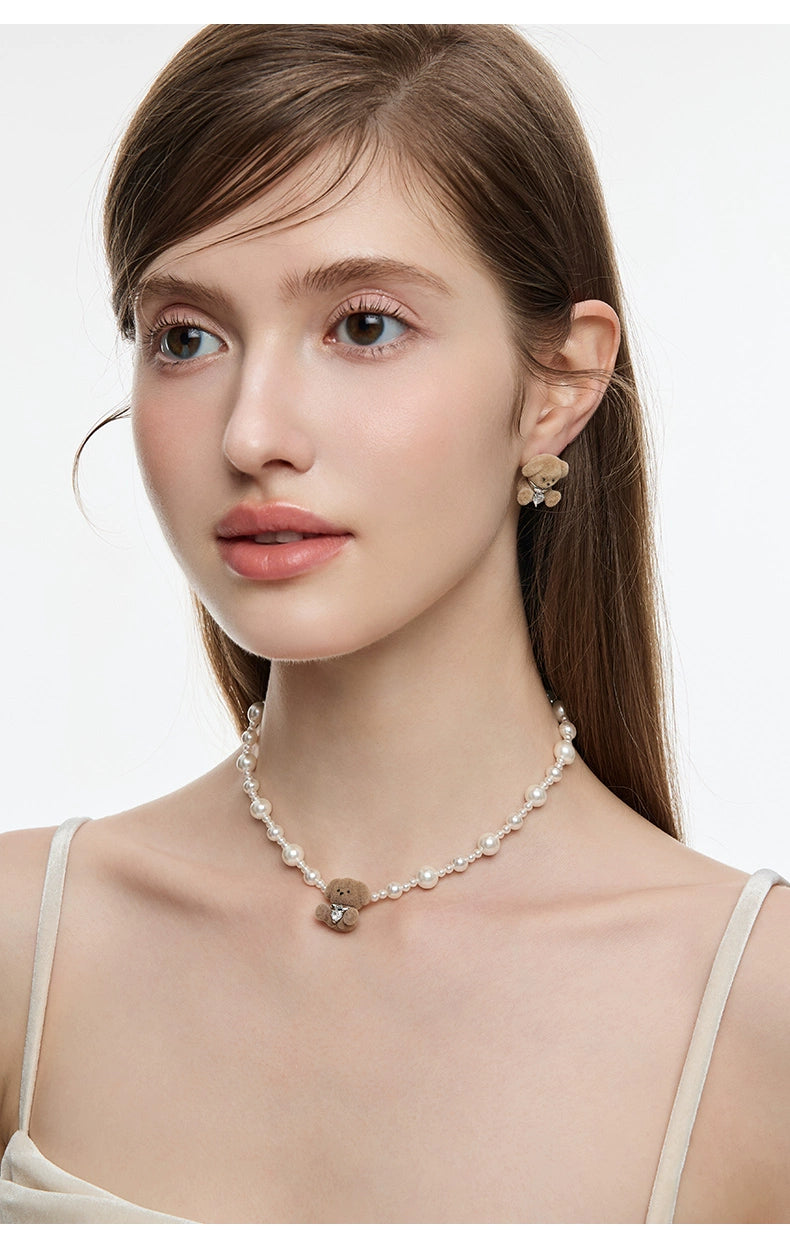 BULUBULU Flocking Puppy Stud Earrings