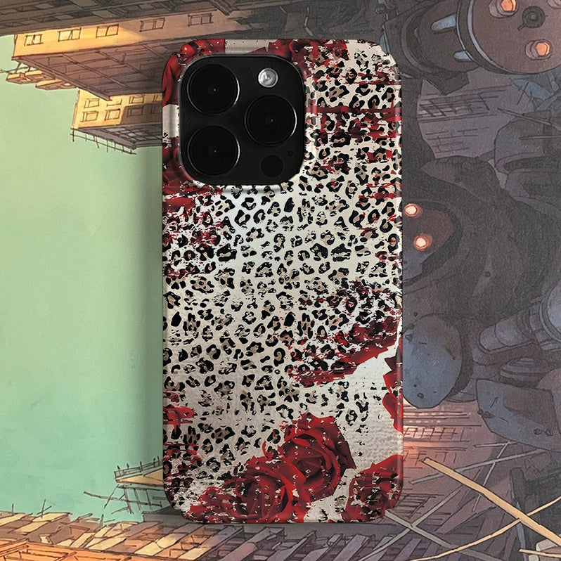 leopard rose PBCASE X OQ Iphone Case