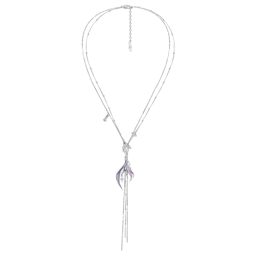 MASW Advanced Sense Gradual Change Enamel Fringed Clavicle Chain