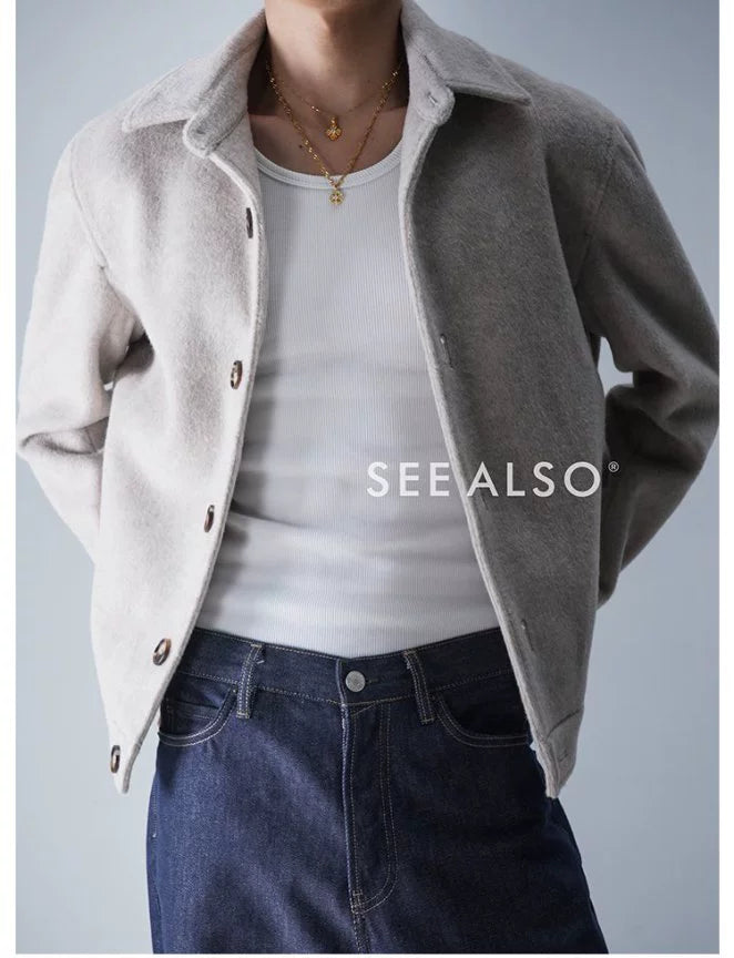 SEE ALSO Slack Silhouette Warm Woolen Jacket